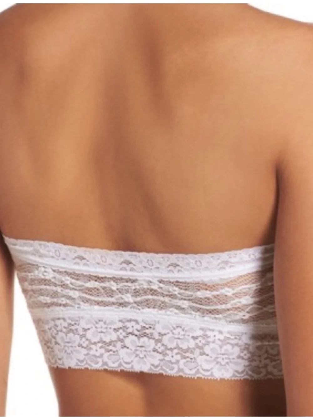 NWT Free People Intimately FreeWhite Lace Strapless Bandeau Top - Picture 5 of 5